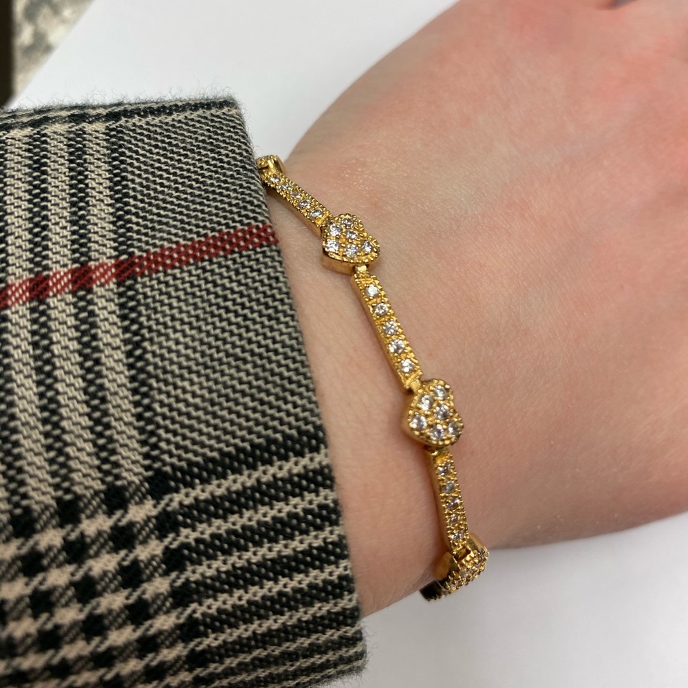 Sterling Silver Bracelet 925 gold plated
